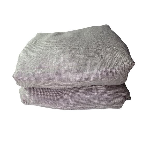 Pottery Barn Other - POTTERY BARN Set of 2 Brown Linen Curtain Drape Panels 48x108 Tab Top